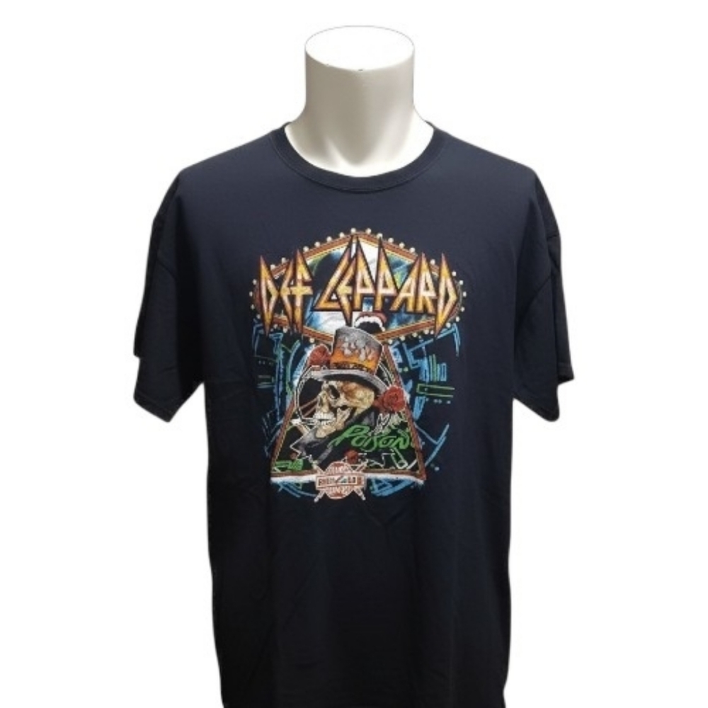 Def Leppard Poison Tesla North American Tour 2017 2XL T-shirt
